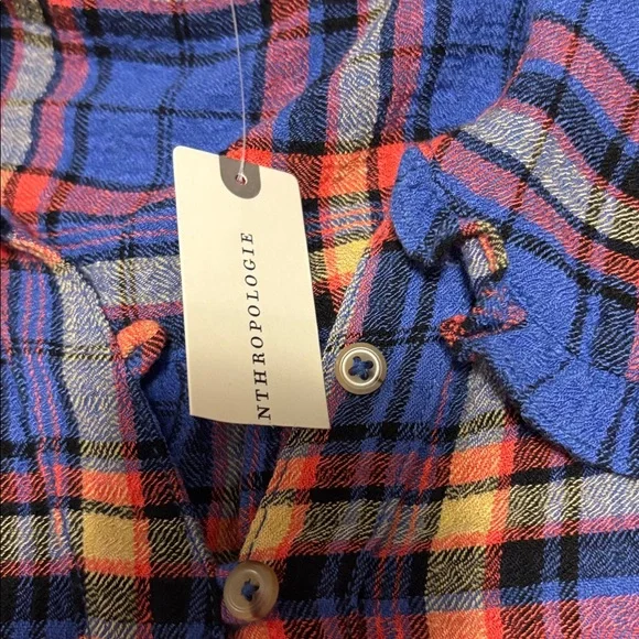 Anthropologie-The Hadley Relaxed Buttondown Shirt by Pilcro - Picture 5 of 6